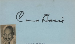 Count Basie autograph