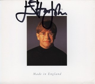 Elton John autograph