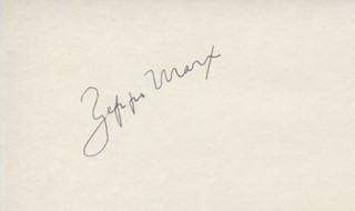 Zeppo Marx autograph