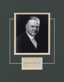Herbert Hoover autograph