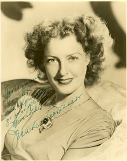 Jeanette MacDonald autograph