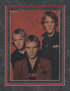 The Police autograph