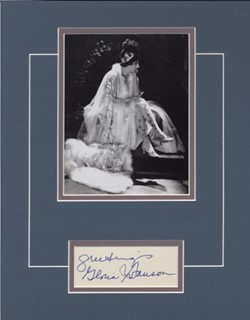 Gloria Swanson autograph