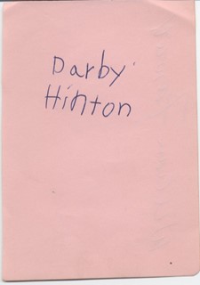 Darby Hinton autograph