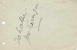 J. M. Kerrigan autograph