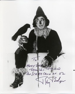 Ray Bolger autograph