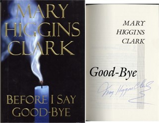 Mary Higgins Clark autograph