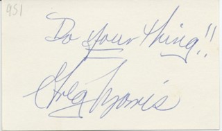 Greg Morris autograph