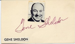 Gene Sheldon autograph
