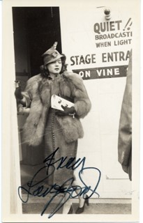 Frances Langford autograph