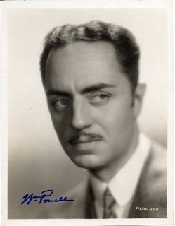 William Powell autograph