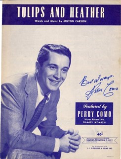 Perry Como autograph