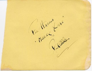 Fred Allen autograph