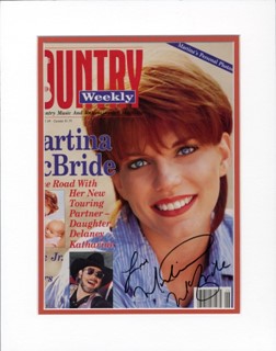 Martina McBride autograph
