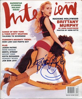 Brittany Murphy autograph