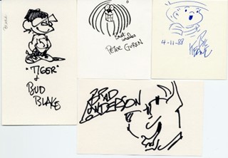 Cartoonists Sketch Collection autograph
