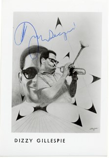 Dizzy Gillespie autograph