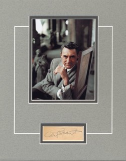 Cary Grant autograph