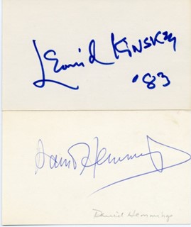 Leonid Kinskey & David Hemmings autograph
