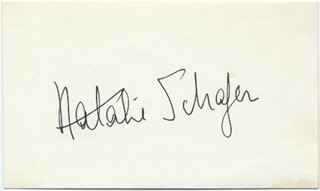 Natalie Schafer autograph