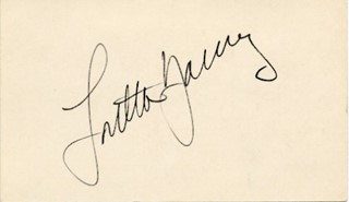 Loretta Young autograph