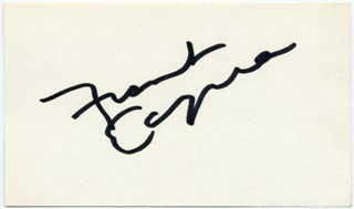 Frank Capra autograph