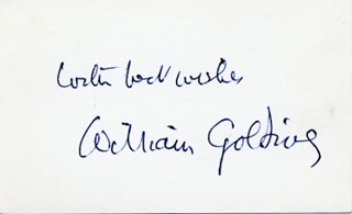 William Golding autograph