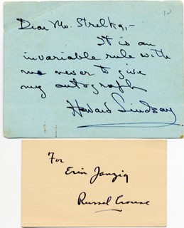 Lindsay & Crouse autograph