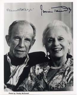 Hume Cronyn & Jessica Tandy autograph
