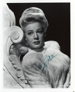 Betty Hutton autograph