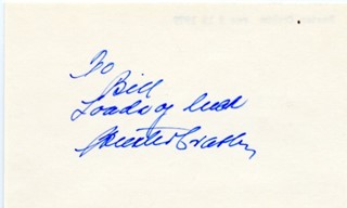 Buster Crabbe autograph