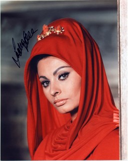 Sophia Loren autograph
