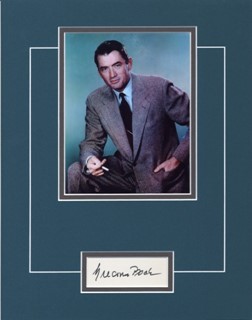 Gregory Peck autograph