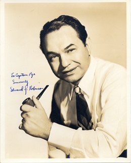 Edward G. Robinson autograph