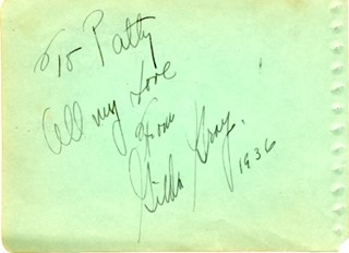 Gilda Gray autograph