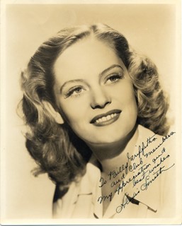 Alexis Smith autograph