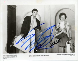 Stallone & Getty autograph