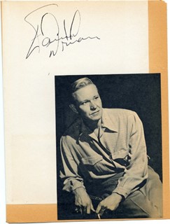 David Brian autograph