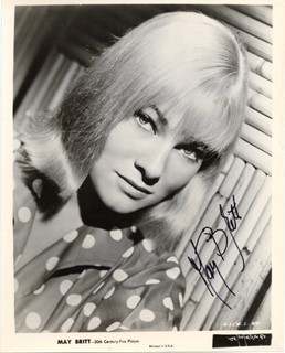 May Britt autograph