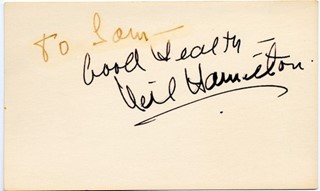 Neil Hamilton autograph