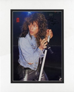 Jon Bon Jovi autograph