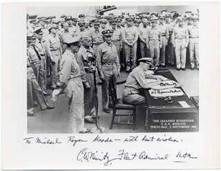 Chester W. Nimitz autograph