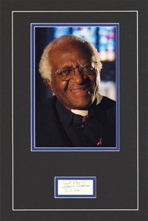 Desmond Tutu autograph