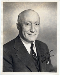 Adolph Zukor autograph