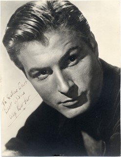 Lex Barker autograph