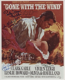 Gone With The Wind Poster autograph