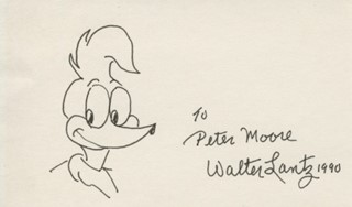 Walter Lantz autograph