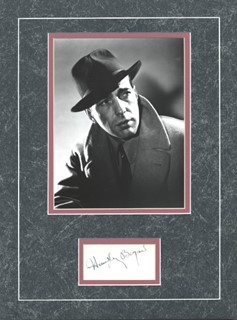 Humphrey Bogart autograph