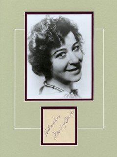 Fanny Brice autograph