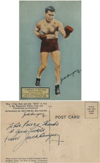 Jack Dempsey autograph